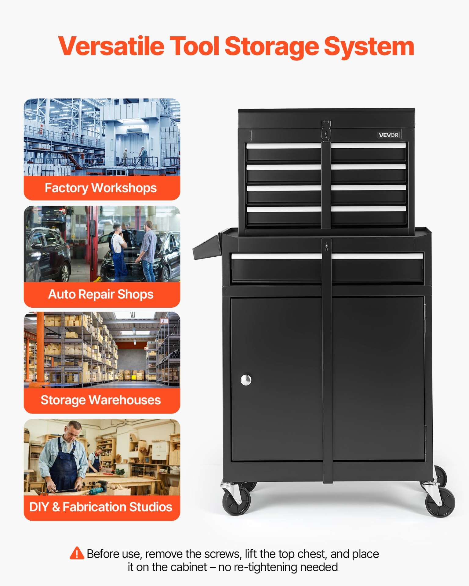 Caja de herramientas rodante, diseño | VEVOR