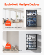 Rack de red de 16U con estructura abierta | VEVOR