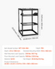 Rack de red de 16U con estructura abierta
