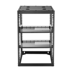 Rack de red de 16U con estructura abierta | VEVOR