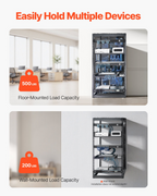 Rack de red de 20U con estructura abierta | VEVOR
