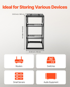 Rack de red de 20U con estructura abierta | VEVOR