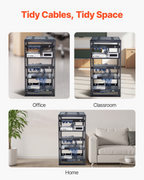 Rack de red de 20U con estructura abierta | VEVOR