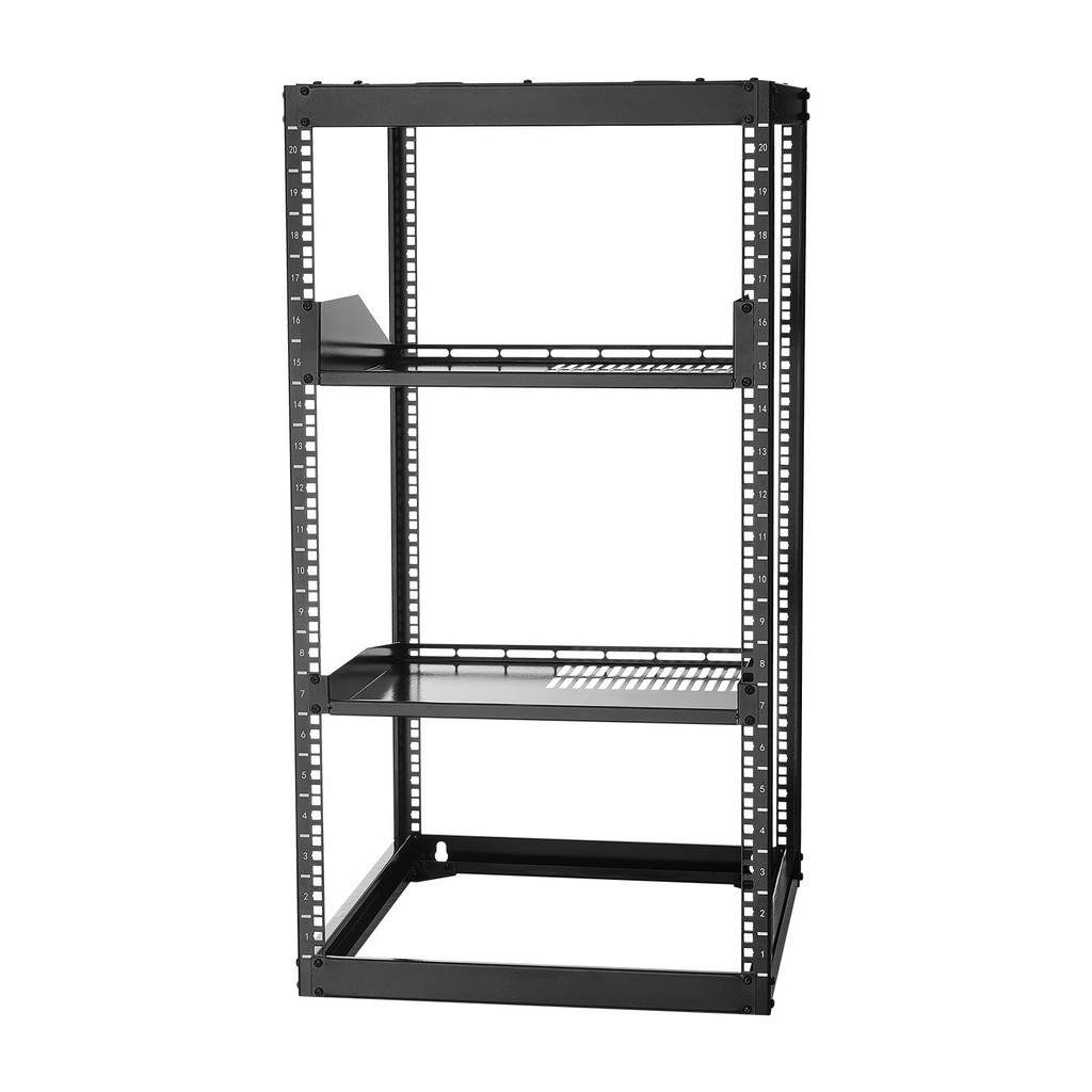 Rack de red de 20U con estructura abierta | VEVOR