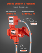 Bomba de transferencia de combustible de 110 V, 76 L | VEVOR
