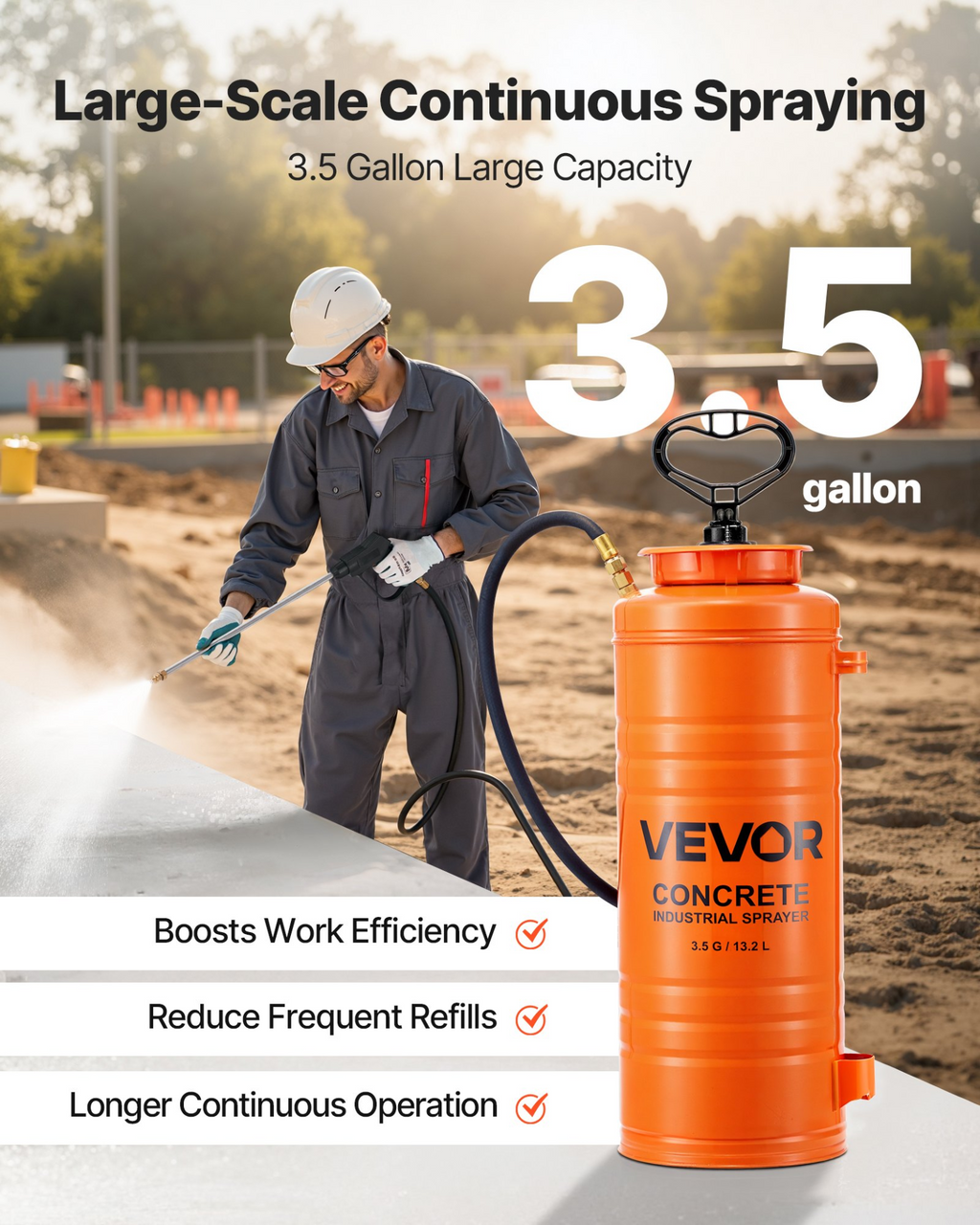 Pulverizador industrial de hormigón | VEVOR