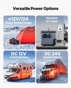 Calefactor diésel, 8 kW, CC 12 V/24 V