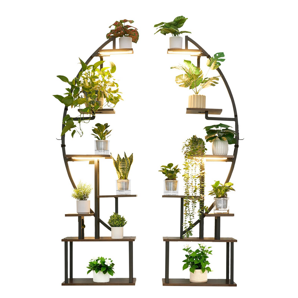 Soporte para plantas de interior con luces de cultivo | VEVOR